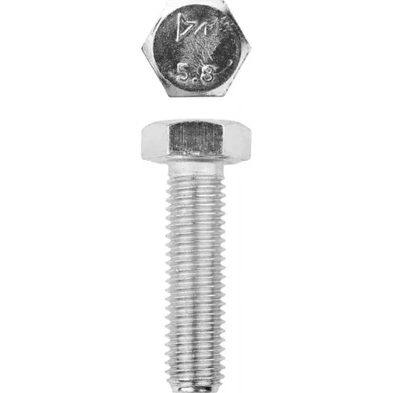 Болт ЗУБР &quot;МАСТЕР&quot; с шестигранной головкой, ГОСТ 7798-70, класс прочности 5.8, оцинкованный, M12x50мм, 5кг 303080-12-050 купить в Нефтеюганске