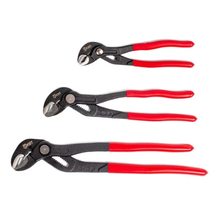 Набор переставных клещей КВТ НПК-03 с кнопочной фиксацией (85285) купить в Нефтеюганске