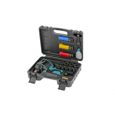 Гайковёрт пневматический ударный Gross Twin Hammer G985K2 с набором 17 предметов 57445 купить в Нефтеюганске