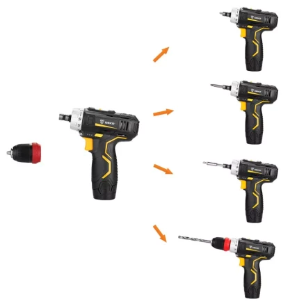 Дрель аккумуляторная в наборе DEKO GCD12DU3 3 в 1, 063-4081 купить в Нефтеюганске