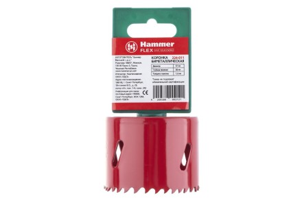 Коронка биметаллическая HAMMER Ф57х38мм 5/8&quot; BiMETALL (224-011) купить в Нефтеюганске