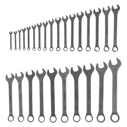 Набор ключей комбинированных Сибртех 15481, 5,5 - 32 мм, 27 шт., CrV, фосфатированные, ГОСТ 16983 купить в Нефтеюганске