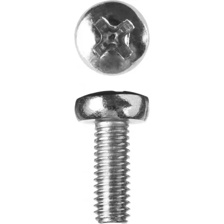 Винт ЗУБР &quot;МАСТЕР&quot; DIN 7985, класс прочности 4.8, оцинкованный, M6x16мм, 5кг 303150-06-016 купить в Нефтеюганске