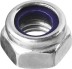 Гайка DIN 985 с нейлоновым кольцом, M6, 16 шт, кл. пр. 6, оцинкованная, ЗУБР 303586-06 купить в Нефтеюганске