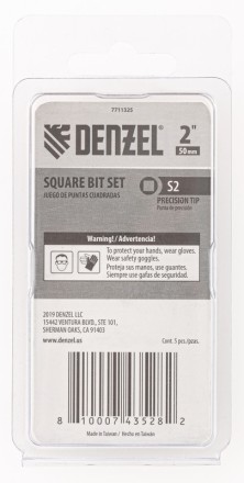 Бита S2x50, 5 шт. Denzel 7711325 купить в Нефтеюганске