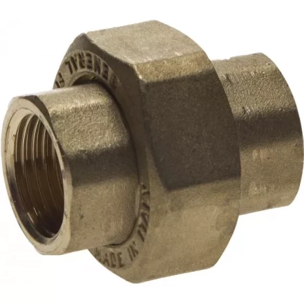 Соединитель GENERAL FITTINGS с накидной гайкой, латунь, г/г, 1/2&quot; 51037-G/G-1/2 купить в Нефтеюганске