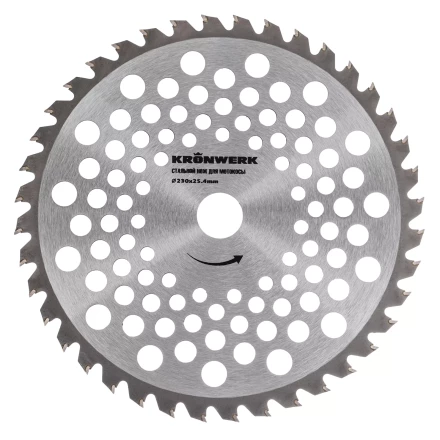 Нож для триммера 230х25,4, 40 зубьев Kronwerk 96343 купить в Нефтеюганске