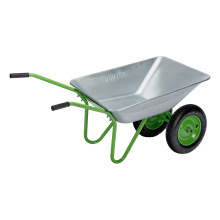 Тачка садовая Сибртех 689135, 2-х колесная, грузоподъемность 120 кг, объем 65 л купить в Нефтеюганске