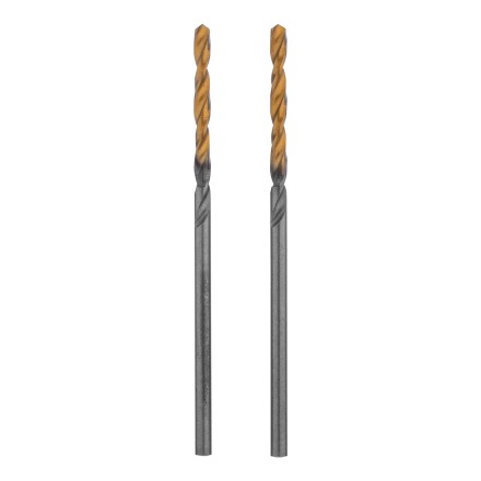 Сверло спиральное по металлу Denzel 2 x 49 мм, Р6М5, Golden Tip , 2шт., 718223 купить в Нефтеюганске
