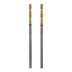 Сверло спиральное по металлу Denzel 2 x 49 мм, Р6М5, Golden Tip , 2шт., 718223 купить в Нефтеюганске