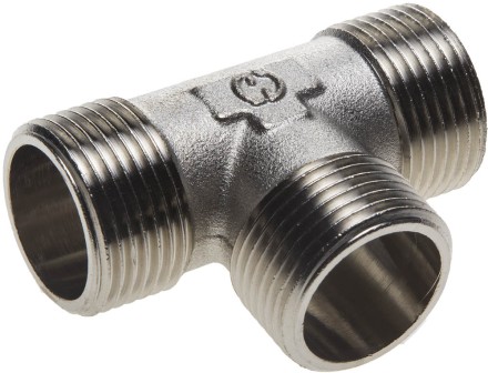 Тройник GENERAL FITTINGS никелированная латунь, ш/ш/ш, 1&quot; 51051-1 купить в Нефтеюганске