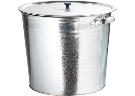 Бак для воды Россия оцинкованный с крышкой (крышка с ручкой) 20л, без крана 67548 купить в Нефтеюганске