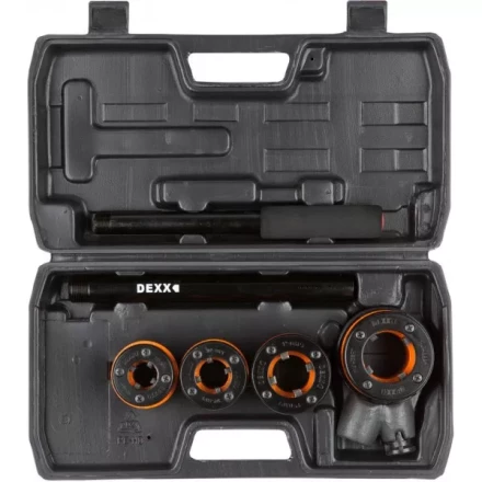 Набор DEXX: Клуппы трубные, с трещоткой 620мм, №4: 1/2&quot;, 3/4&quot;, 1&quot;, 1 1/4&quot; 28280-H4 купить в Нефтеюганске