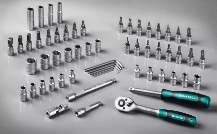 Универсальный набор инструмента KRAFTOOL, 57 предм. 27885-H57 купить в Нефтеюганске