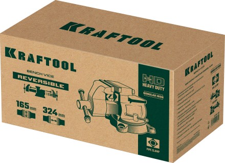 Тиски KRAFTOOL Reversible слесарные 32705-165 купить в Нефтеюганске