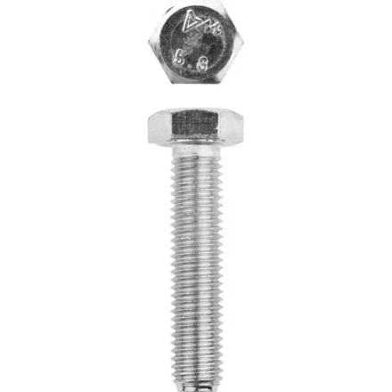 Болт ЗУБР &quot;МАСТЕР&quot; с шестигранной головкой, ГОСТ 7798-70, класс прочности 5.8, оцинкованный, M12x55мм, 5кг 303080-12-055 купить в Нефтеюганске