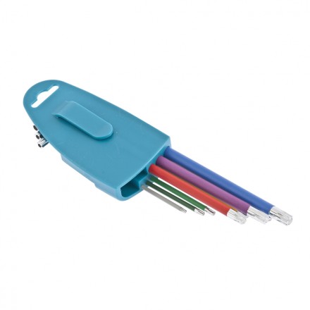 Набор ключей имбусовых TORX-TT T10-T50 магнит S2 экстра-длинные хром/краска 9 шт Gross 16402 купить в Нефтеюганске
