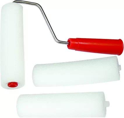 Набор: валик &quot;ПОРОЛОН&quot; с ручкой + 2 шубки 65 мм D валика - 42 мм  Россия 80440 купить в Нефтеюганске