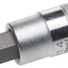 Торцовая бита-головка KRAFTOOL "INDUSTRIE QUALITAT", материал S2, HEX, сатинированная, 1/2", H14 27908-14_z01 купить в Нефтеюганске