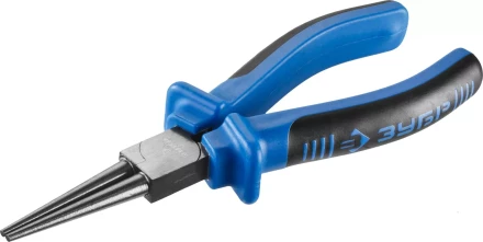 Круглогубцы ЗУБР, особостойкое спец. покрытие Н12Х1 (никель/хром), двухкомпонентные рукоятки, 160мм 2201-8-16_z01 купить в Нефтеюганске