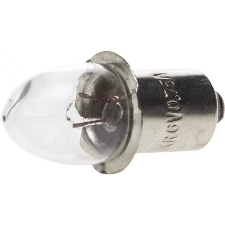 Лампа криптоновая СВЕТОЗАР без резьбы, для фонарей с 5-ю батареями, 6 В / 0,75 А SV-56974 купить в Нефтеюганске