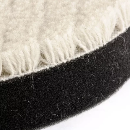 Насадка полировальная &quot;под липучку&quot; 125 мм короткая плетеная шерстяная нить MATRIX 75962 купить в Нефтеюганске