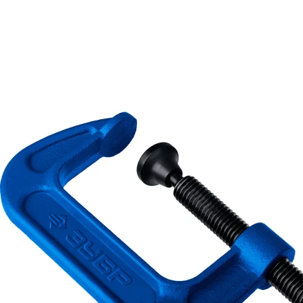 ЗУБР ПCС-50, 50 мм, чугунная струбцина тип С (G-образная), Профессионал (32245-050) купить в Нефтеюганске