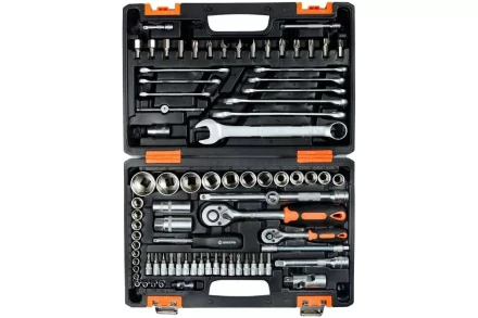 Набор инструментов АВТО, 1/2&quot; , 1/4&quot; , CrV, в кейсе 82 предм Вихрь 73/6/7/6 купить в Нефтеюганске