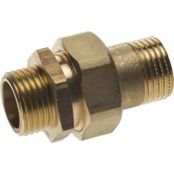 Соединитель GENERAL FITTINGS прямой с накидной гайкой, латунь, ш/ш, 1/2&quot; 51037-S/S-1/2