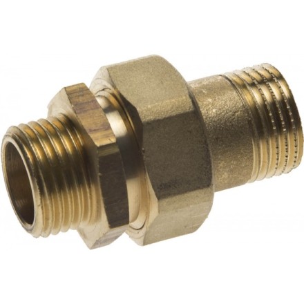Соединитель GENERAL FITTINGS прямой с накидной гайкой, латунь, ш/ш, 1/2&quot; 51037-S/S-1/2 купить в Нефтеюганске