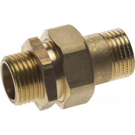 Соединитель GENERAL FITTINGS прямой с накидной гайкой, латунь, ш/ш, 1/2&quot; 51037-S/S-1/2 купить в Нефтеюганске