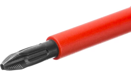 Отвертка KRAFTOOL, высоковольтная, Cr-Mo-V стержень, двухкомпонент. маслобензостойкая рукоятка, PH №2, 100мм 250084-2-100 купить в Нефтеюганске