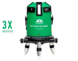 Построитель лазерных плоскостей ADA 6D Servoliner GREEN с калибровкой ADA