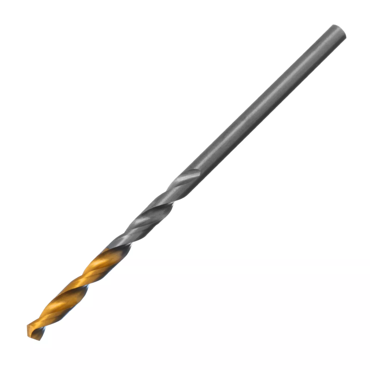 Сверло спиральное по металлу Denzel 2,5 x 57 мм, Р6М5, Golden Tip , 2шт. 718224 купить в Нефтеюганске