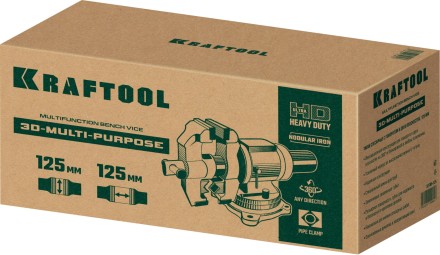 Тиски KRAFTOOL 3D Multi-Purpose 32706-125 купить в Нефтеюганске