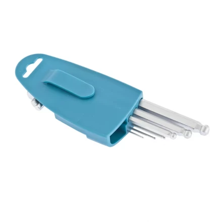 Набор ключей имбусовых HEX 1,5–10 мм S2 9 шт удлиненные с шаром сатинированные Gross 16403 купить в Нефтеюганске