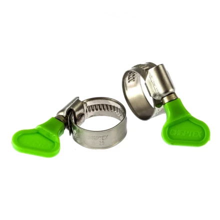 Хомуты металлические червячные 16-25 мм ширина 12 мм W4 с ключом 2 шт Сибртех 476503 купить в Нефтеюганске