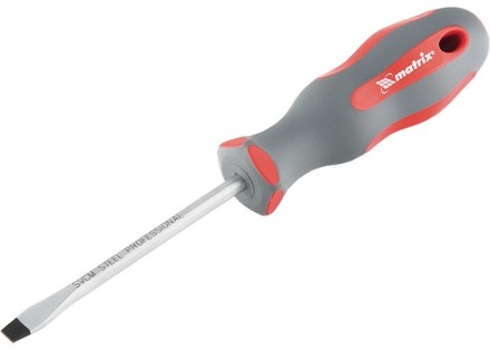 Отвертка Profi SL4 х 75 мм SVСM двухкомпонентная рукоятка Matrix 11958 купить в Нефтеюганске
