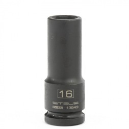 Головка ударная удлиненная шестигранная 16 мм 1/2&quot; CrMo Stels 13943