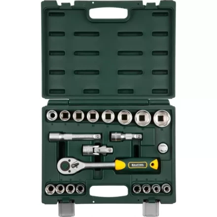 Набор KRAFTOOL "EXPERT QUALITAT": Торцовые головки, 1/2", 21 предмет 27882-H22_z02 купить в Нефтеюганске