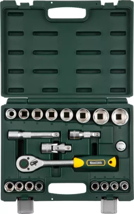 Набор KRAFTOOL "EXPERT QUALITAT": Торцовые головки, 1/2", 21 предмет 27882-H22_z02 купить в Нефтеюганске