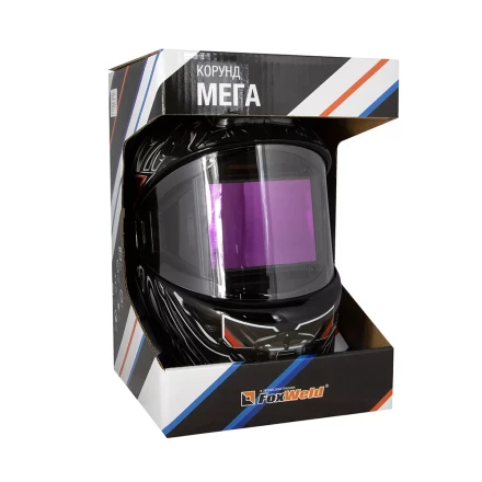 Маска сварщика Корунд МЕГА чёрная ф-р MEGA внеш. регулировка в коробке купить в Нефтеюганске