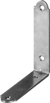 ЗУБР УМ-1.5, 75 x 75 x 17 x 1.5 мм, белый цинк, узкий мебельный уголок (31032-75) купить в Нефтеюганске