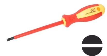 Отвертка диэлектрич. шлицевая 0,8х5х125мм, 1000В 19692 купить в Нефтеюганске