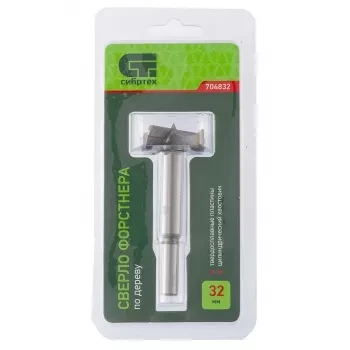 Сверло Форстнера по дереву 32 мм цилиндрический хвостовик СИБРТЕХ 704832 купить в Нефтеюганске