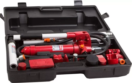 Набор ЗУБР &quot;ЭКСПЕРТ&quot; гидравлический, портативный для правки кузова, в пластиковом кейсе, 4т, 62МПа 43035-4 купить в Нефтеюганске