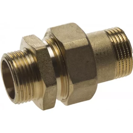 Соединитель GENERAL FITTINGS прямой с накидной гайкой, латунь, ш/ш, 3/4&quot; 51037-S/S-3/4 купить в Нефтеюганске