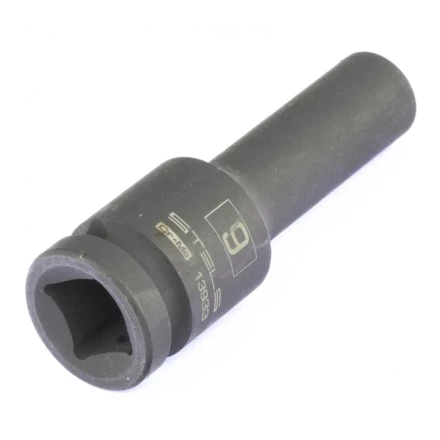 Головка ударная удлиненная шестигранная 9 мм 1/2&quot; CrMo  Stels 13933 купить в Нефтеюганске