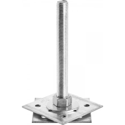 Анкер ЗУБР &quot;МАСТЕР&quot; регулируемый по высоте, 100х200х100мм, М20, 1шт 310265-100-20 купить в Нефтеюганске