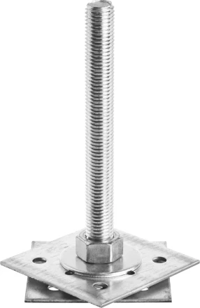 Анкер ЗУБР &quot;МАСТЕР&quot; регулируемый по высоте, 100х200х100мм, М20, 1шт 310265-100-20 купить в Нефтеюганске